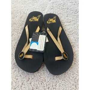 VCU NWT New Women’s Glitter Flip Flops 7/8‎ Virginia Commonwealth University